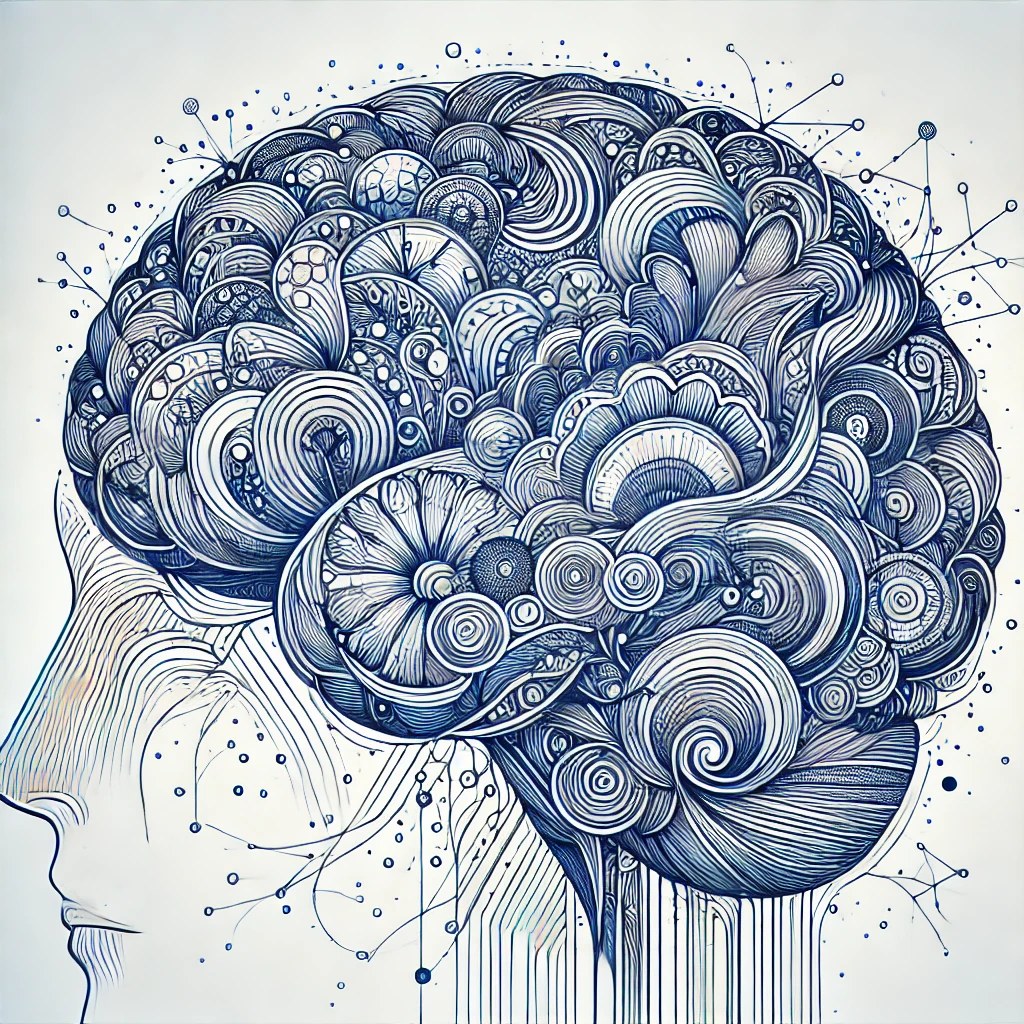 DALL-E generated drawing of the brain